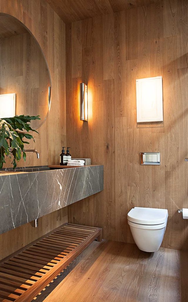 wood flooring bathroom