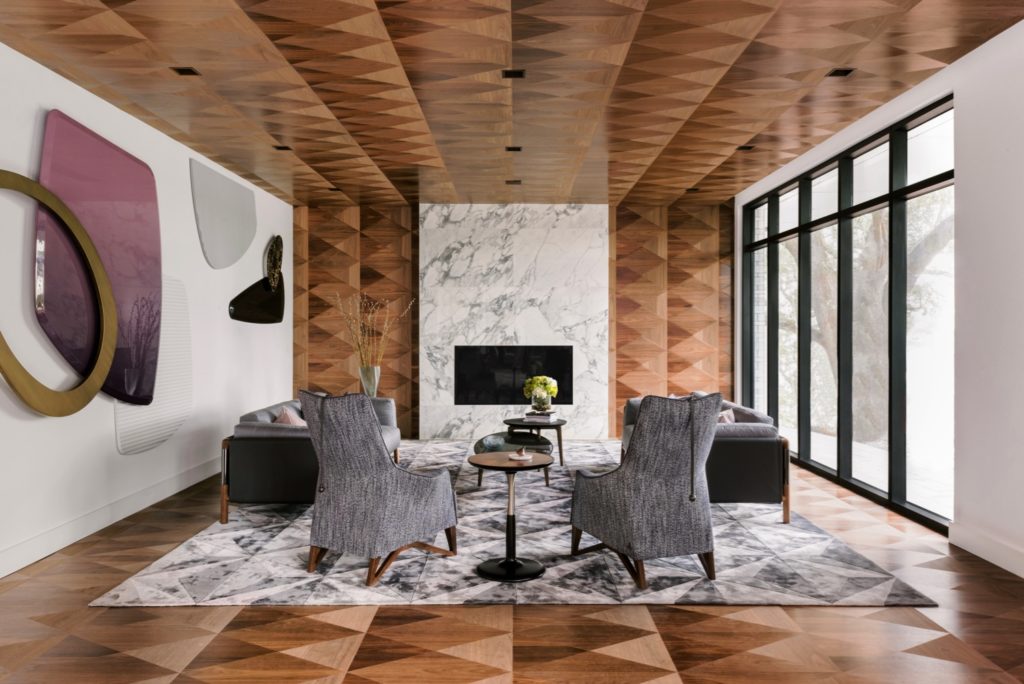 Parrquet Wood Floor Boiserie Giorgetti Houston