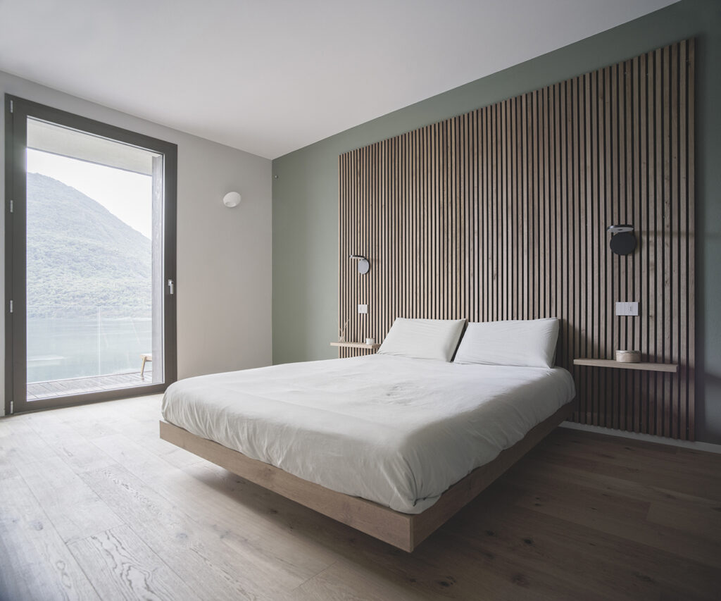 elena bertinotti architetta parquet rovere stanza da letto 