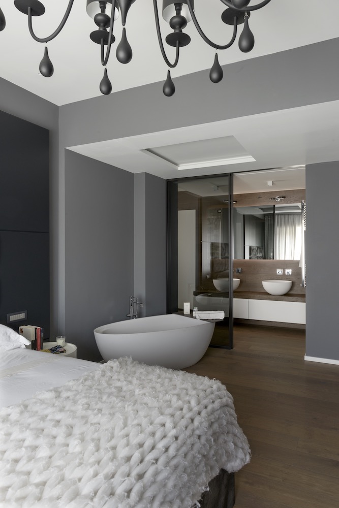 parquet in rovere stanza da letto e bagno