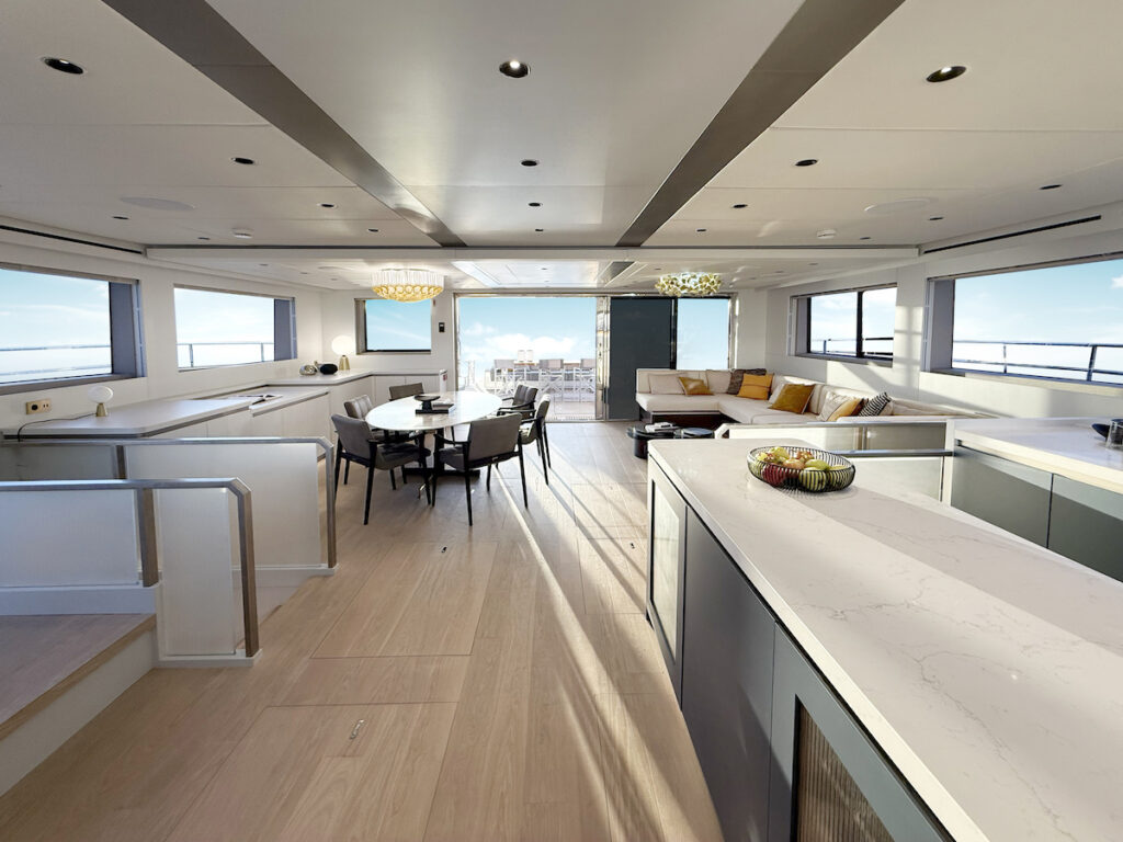 Luxury Yacht - Parquet wood floor