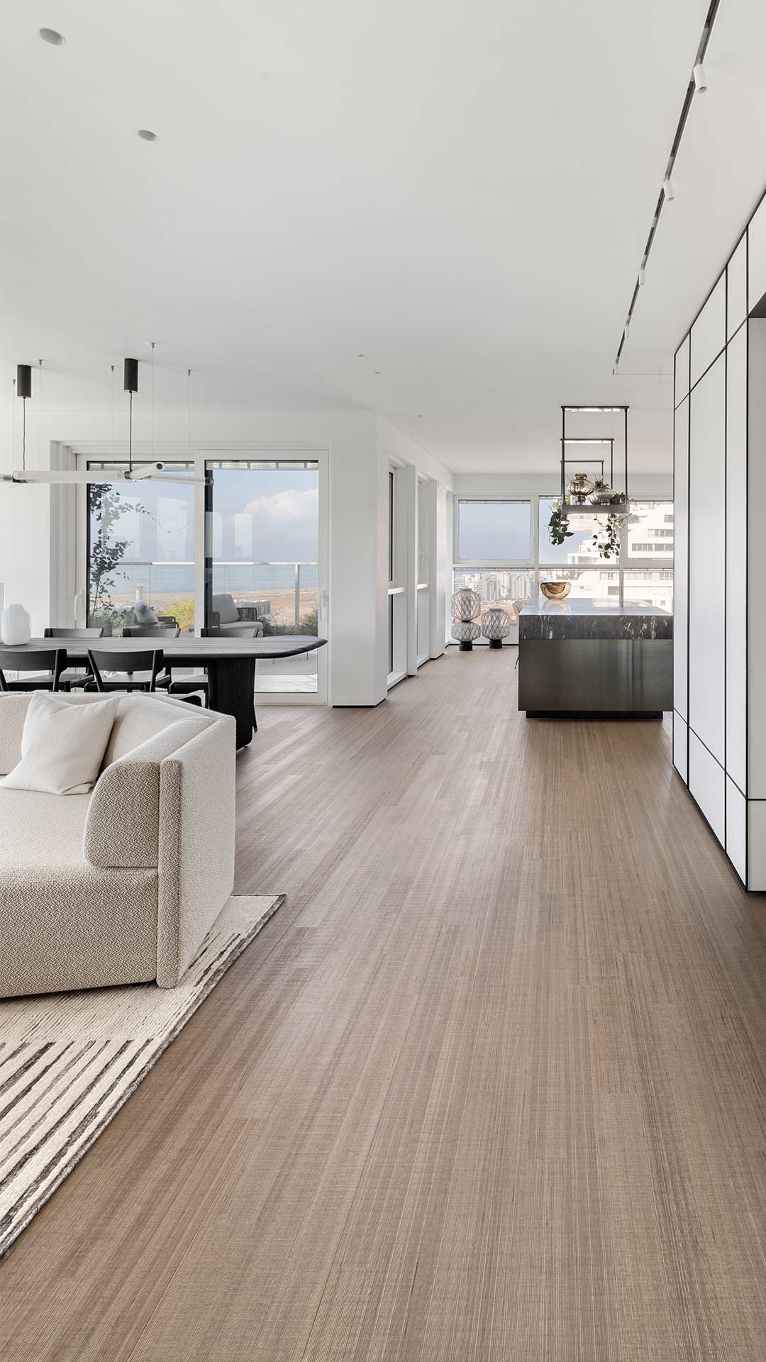wooden flooring in a Tel Aviv apartment