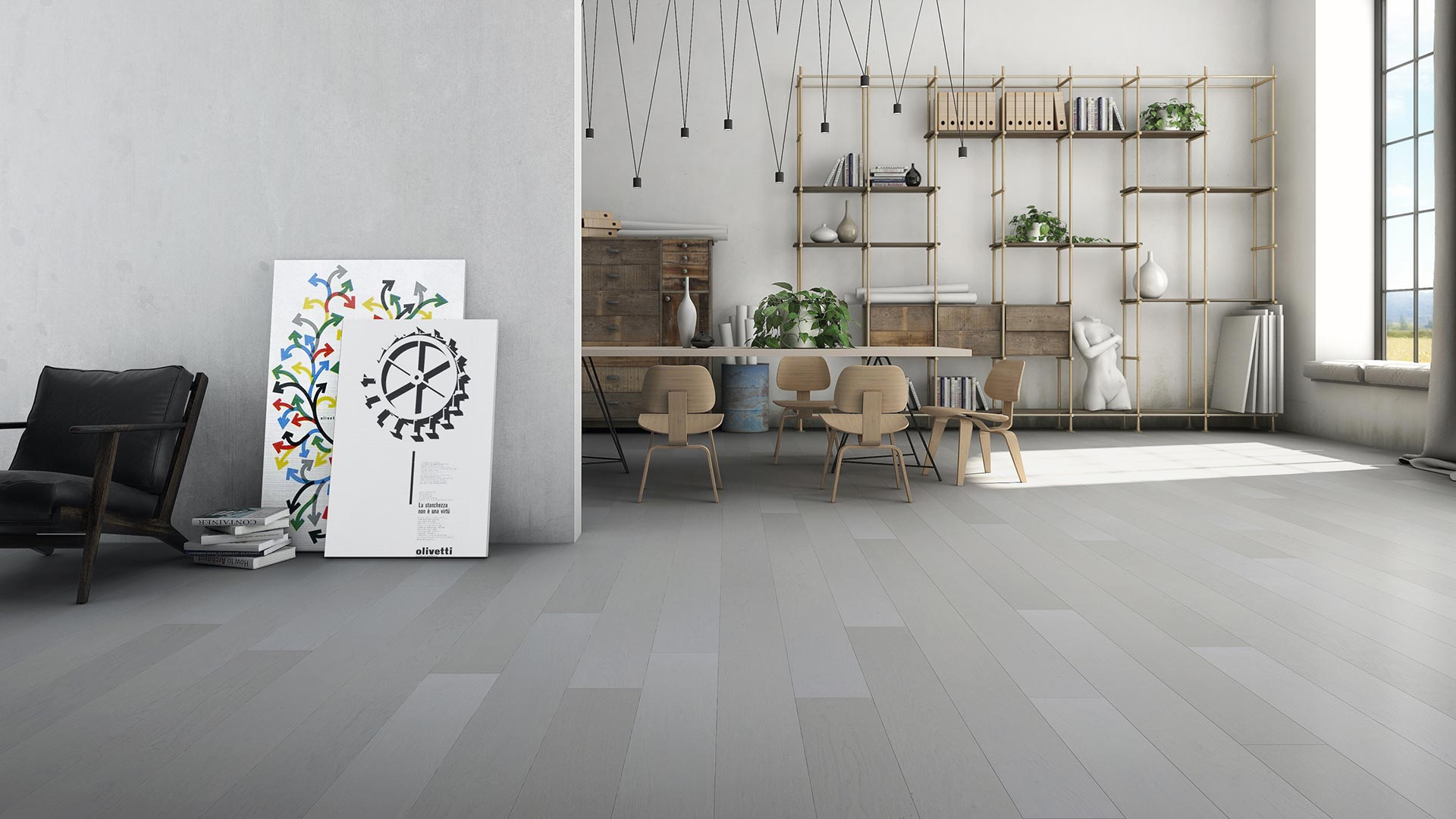 parquet rovere grigio 