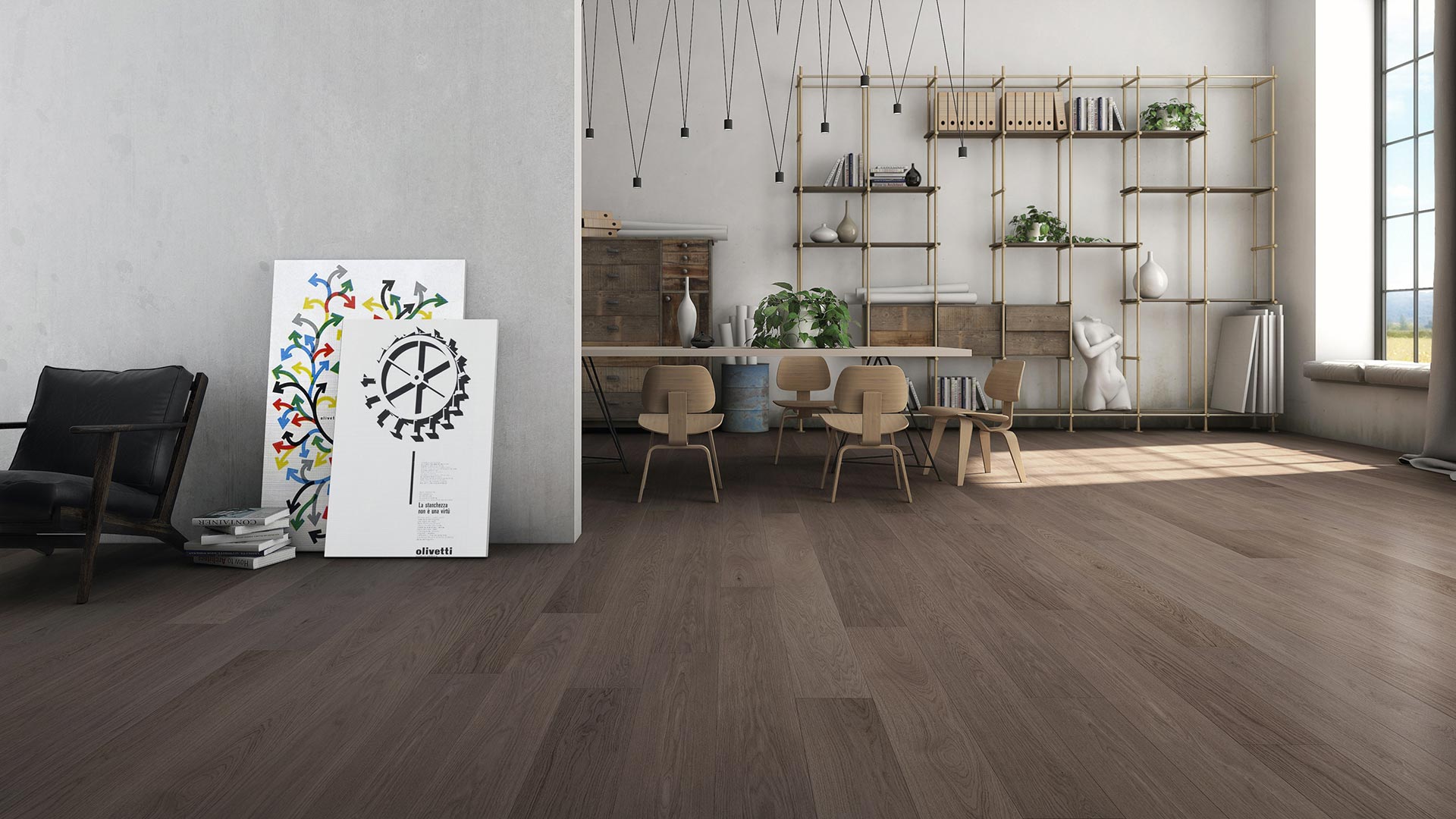 parquet rovere grigio 