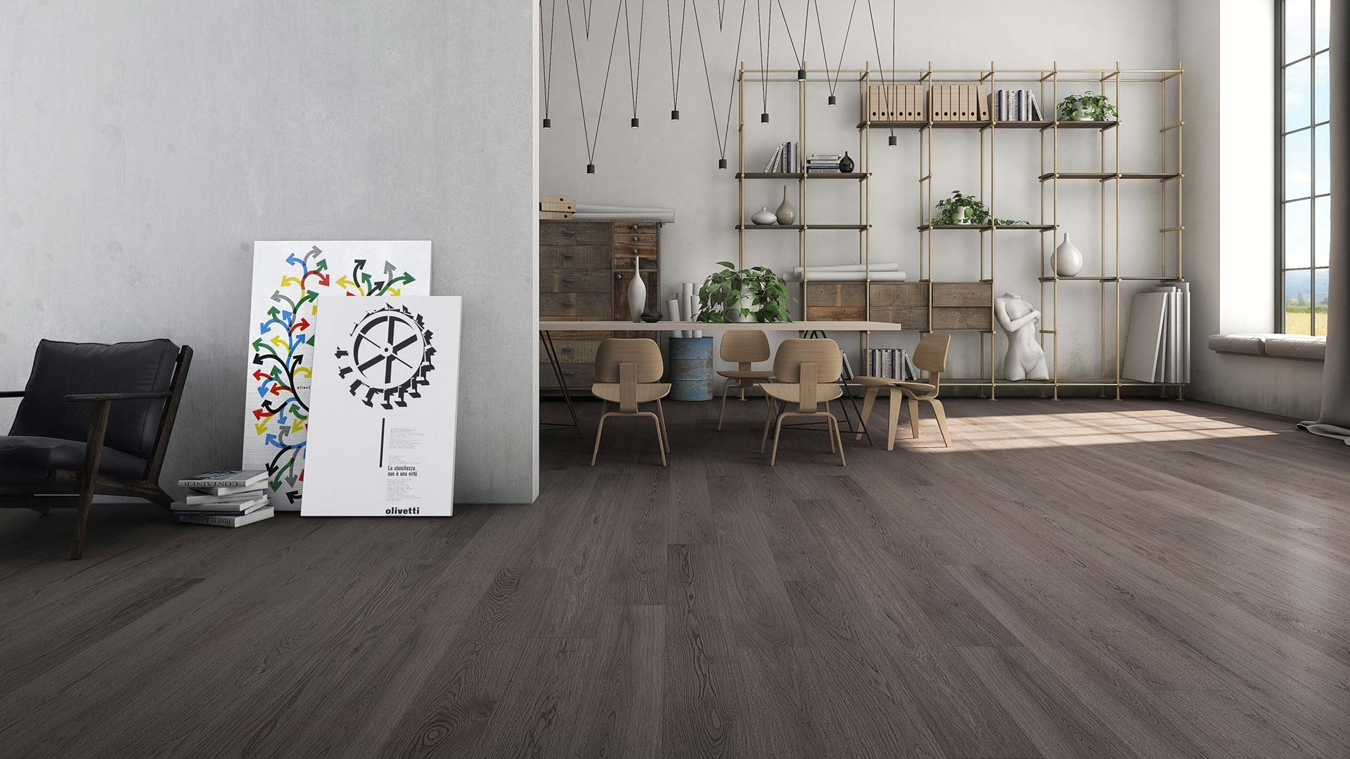 parquet rovere grigio 