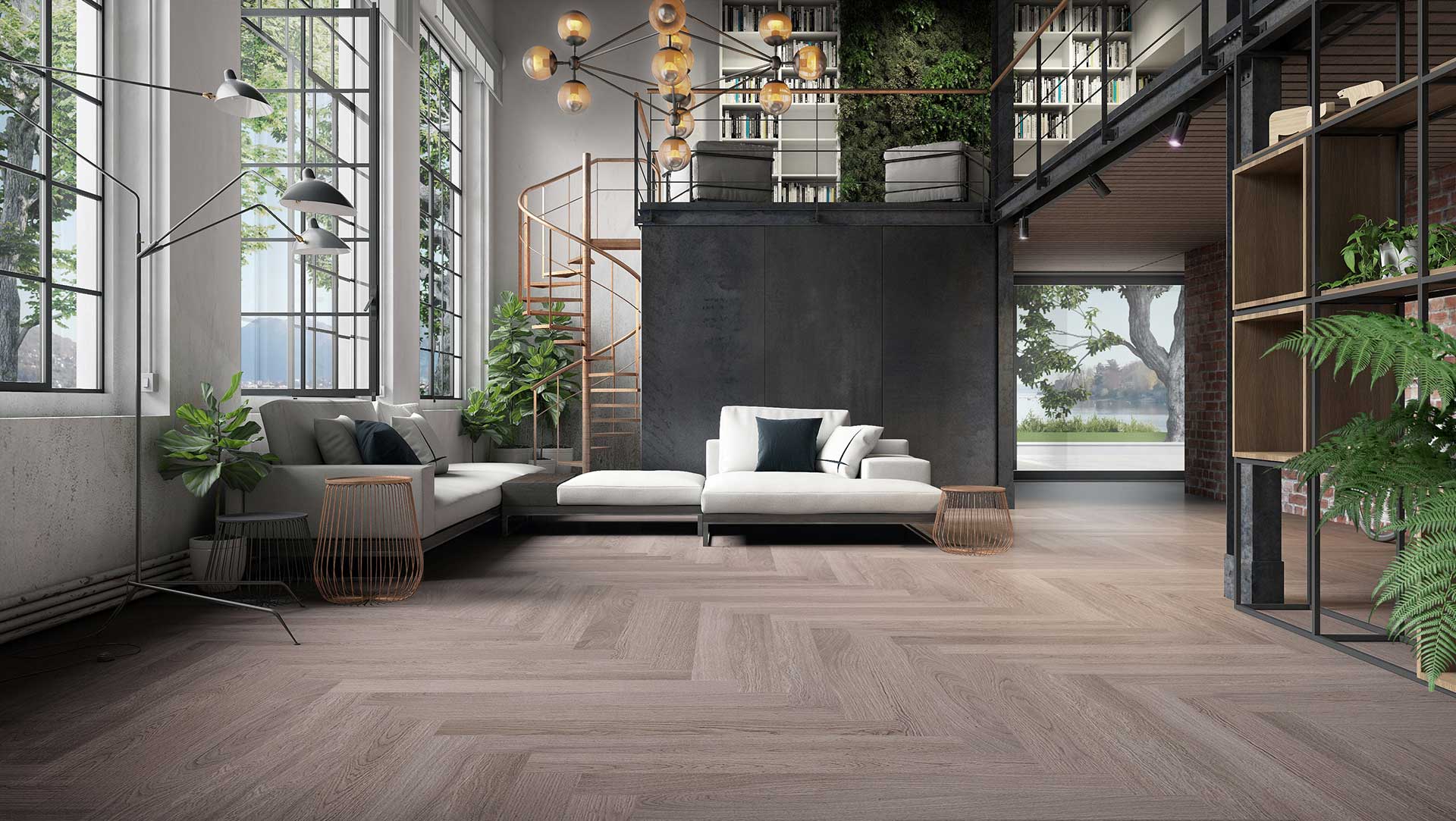 parquet rovere grigio 