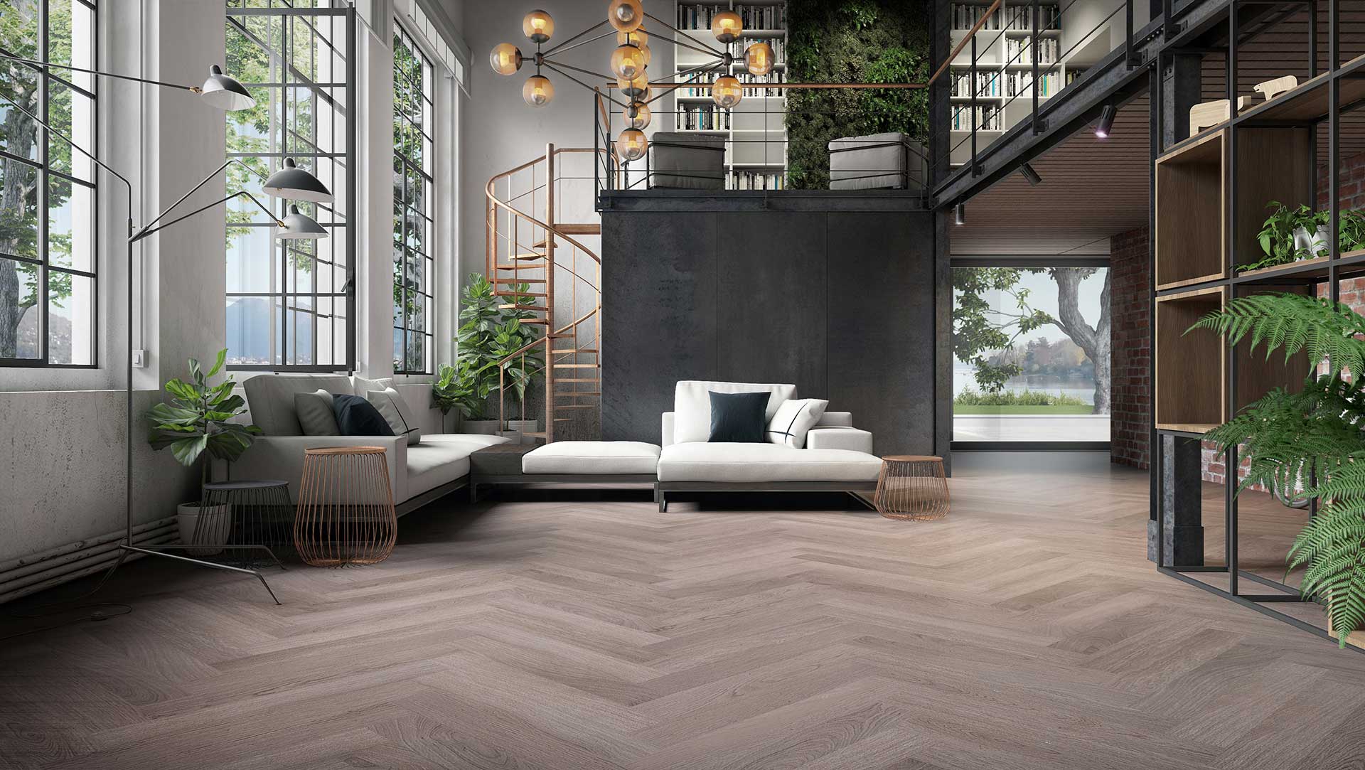 parquet rovere grigio 