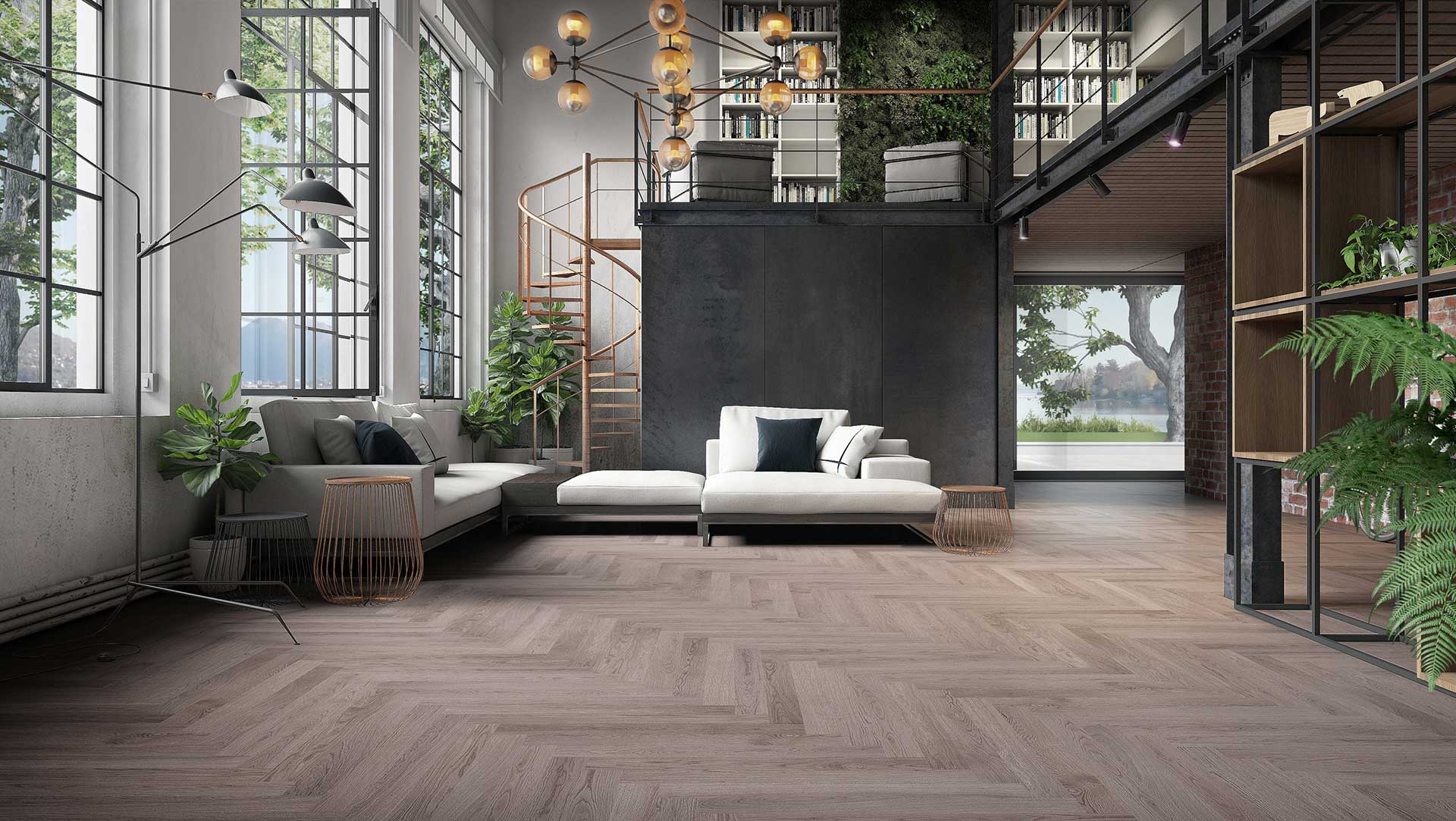 parquet rovere grigio  spina italiana 