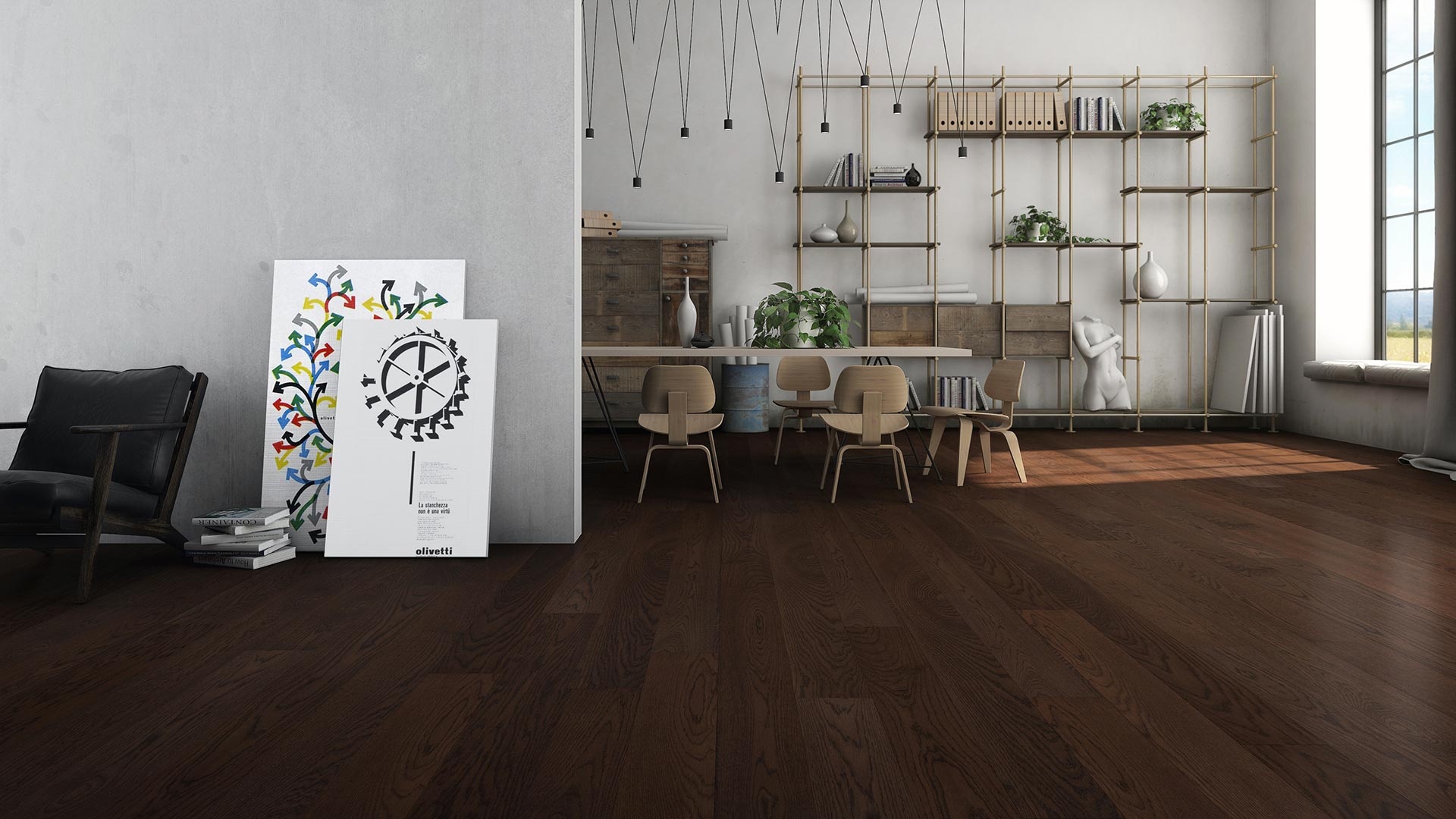 parquet rovere chiaro  scuro 