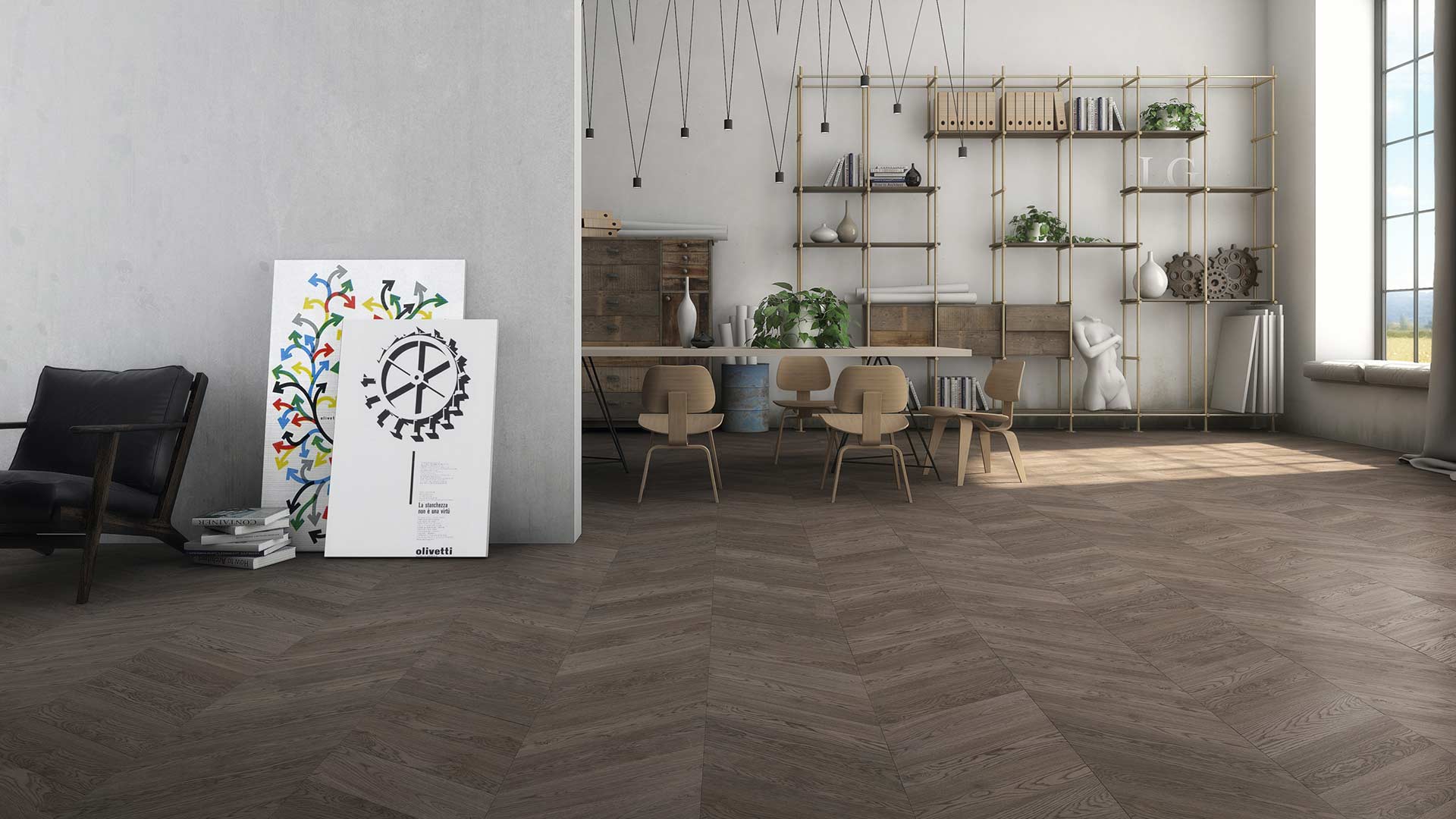 Pienza 1462 - chevron pattern