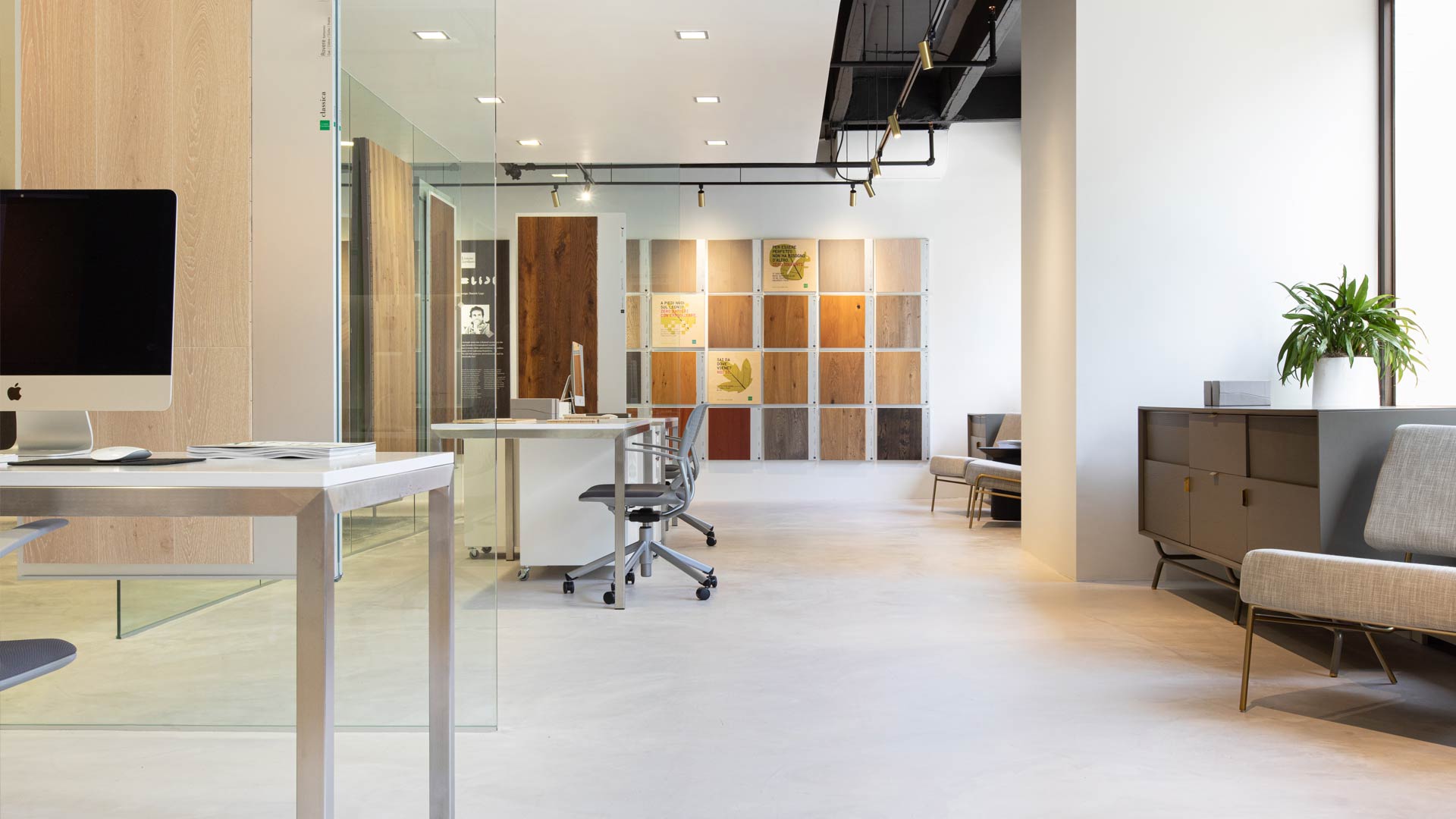 Listone Giordano New York Showroom 02 engineered wood flooring made in italy