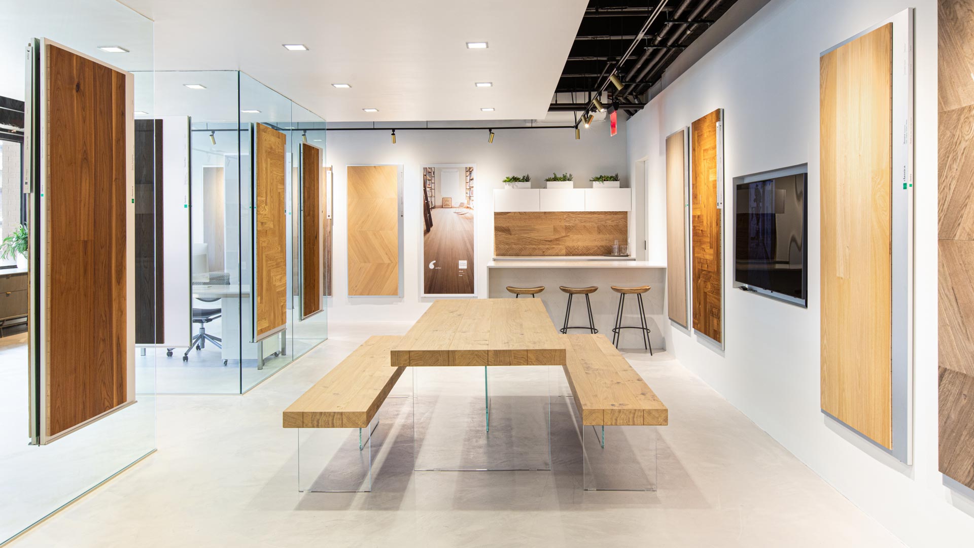Listone Giordano New York Showroom 06 listone giordano engineered hardwood flooring
