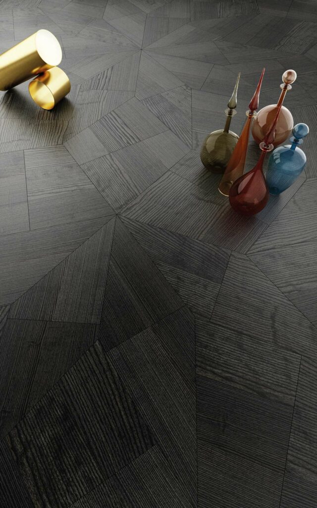 hardwood floor black