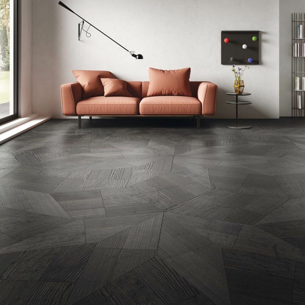 hardwood floor black