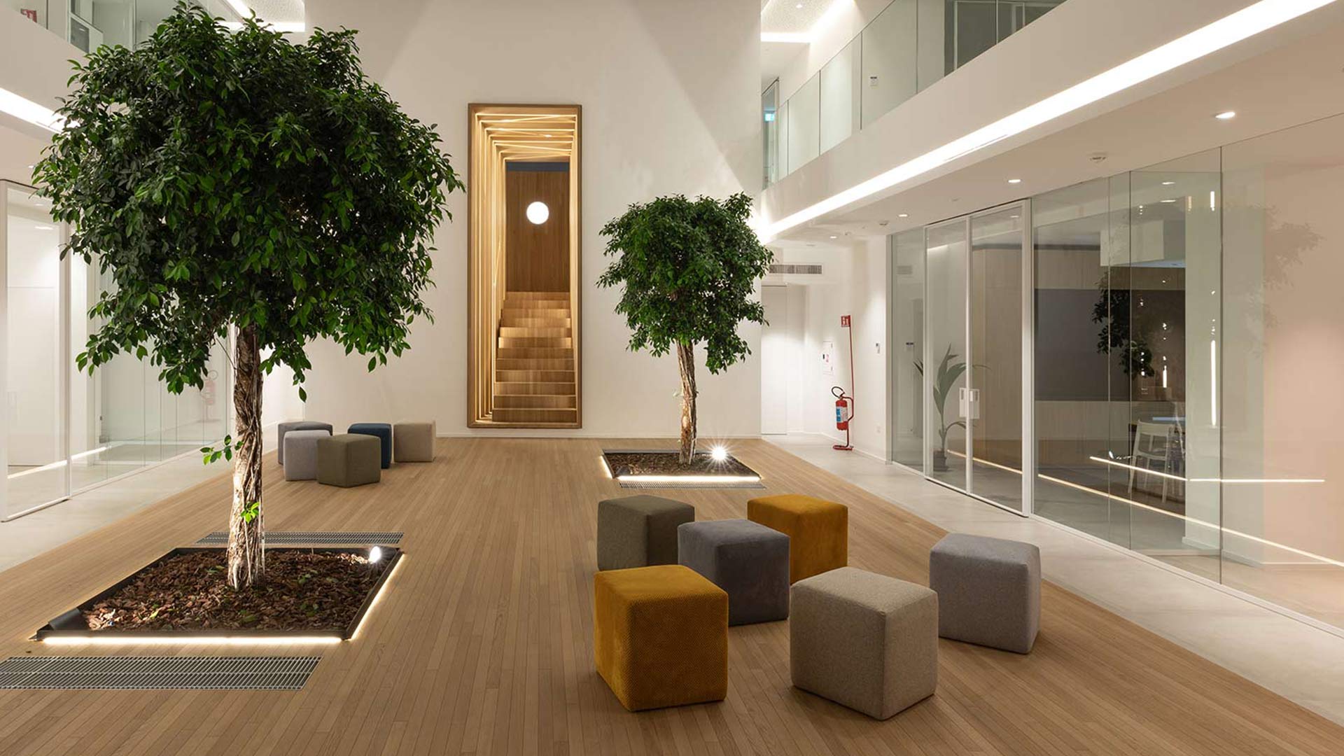LDB 1 Workplace architecture: light, greenery, and materials in a new form