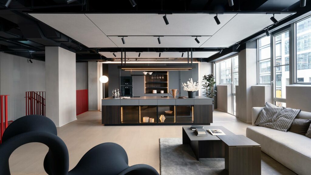 Showroom de parquet de roble natural claro