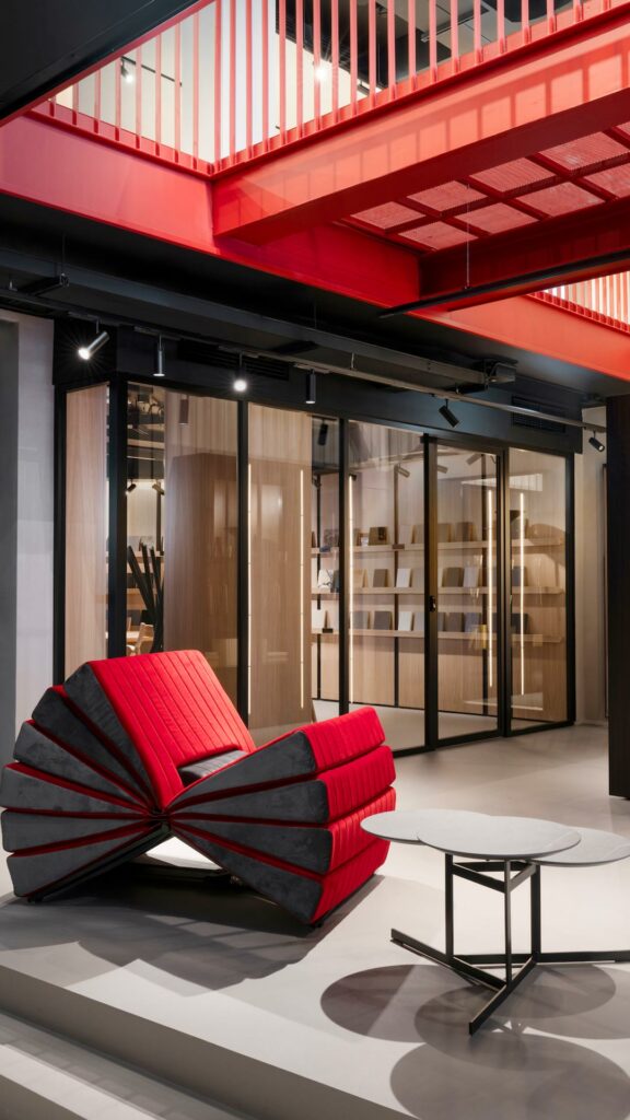 Showroom de parquet de roble natural claro