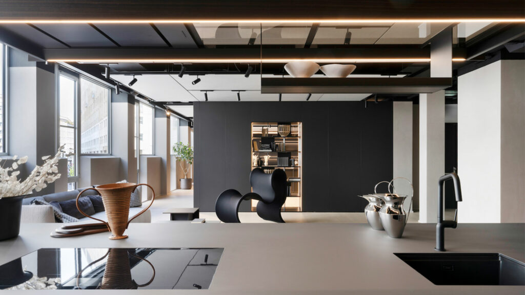 Showroom de parquet de roble natural claro