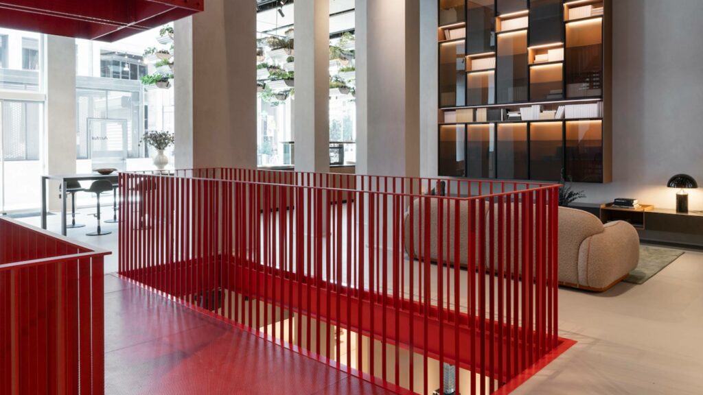 Showroom de parquet de roble natural claro