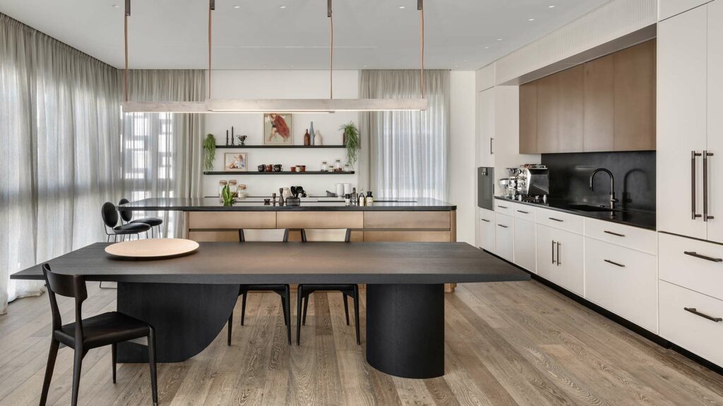 penthouse Tel Aviv natural parquet flooring