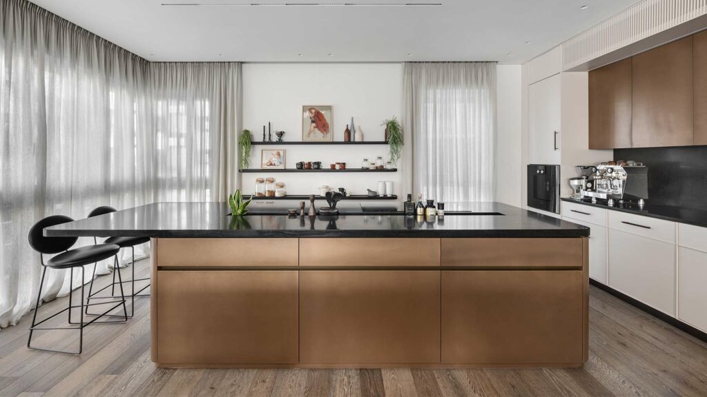 penthouse Tel Aviv natural parquet flooring