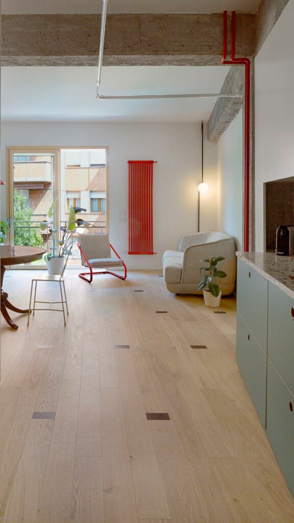 maison avec parquet en chêne naturel