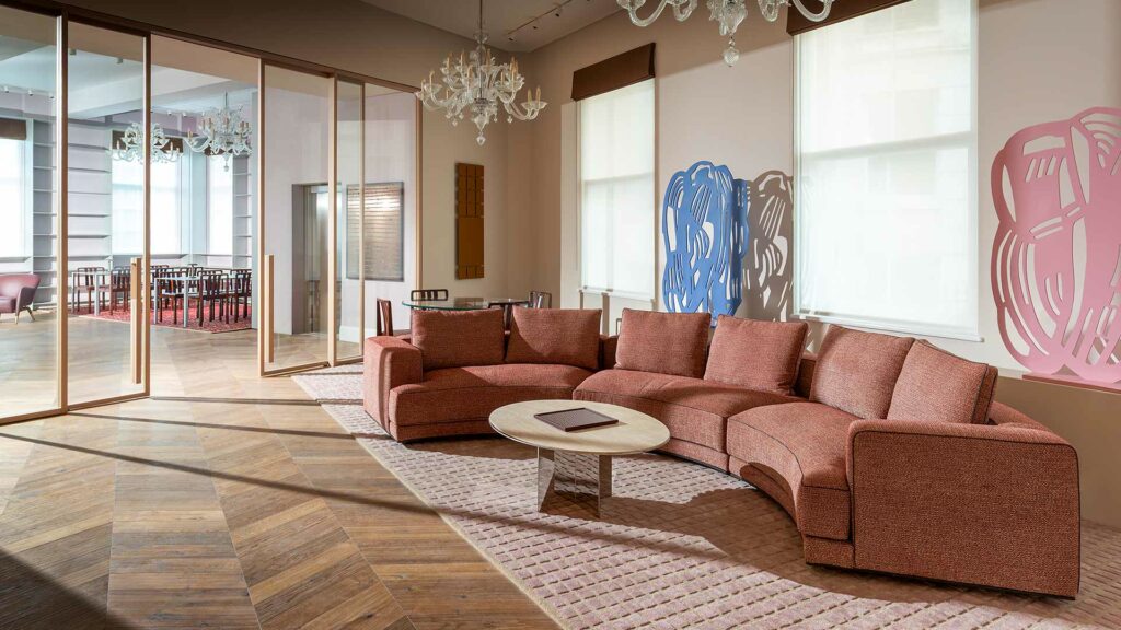 natural oak parquet flooring Italian Embassy in London 