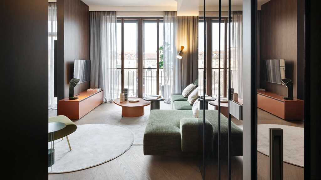 appartement avec parquet naturel à Milan