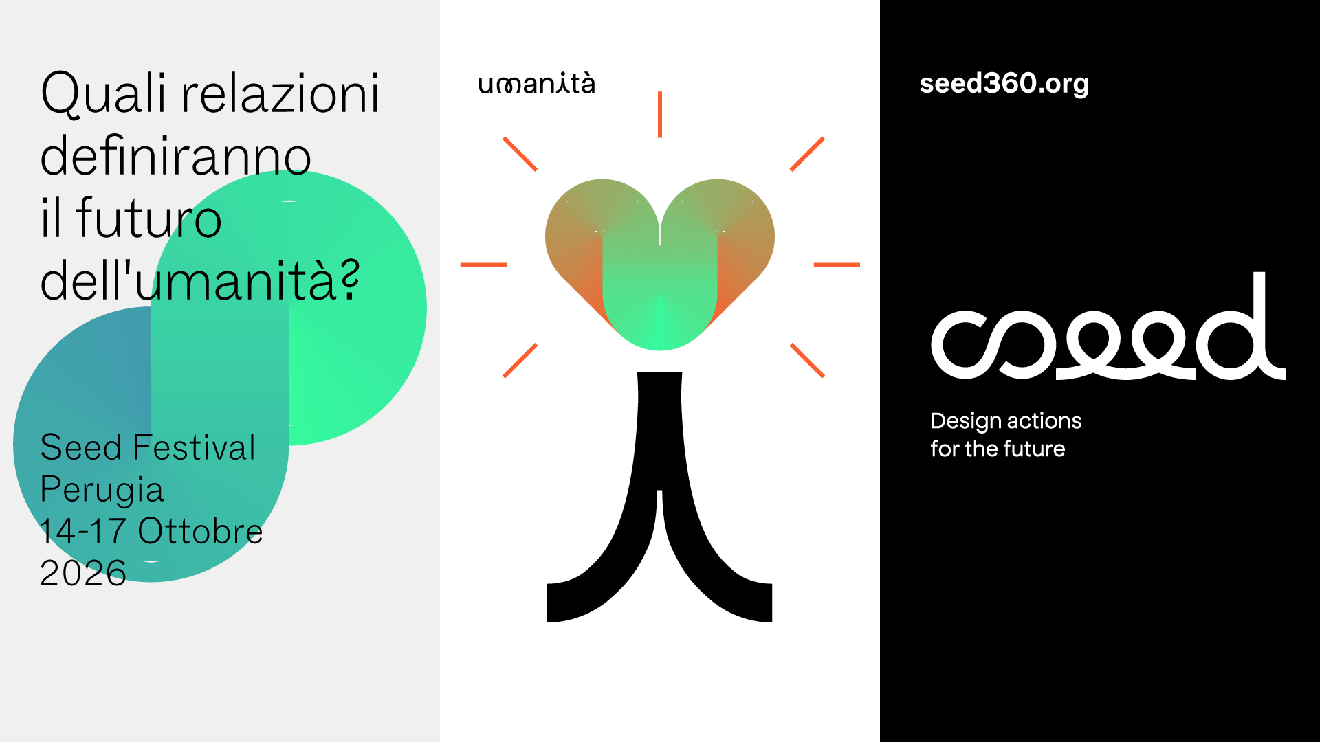 Seed 25 Umanita 15 Seed. Design actions for the future